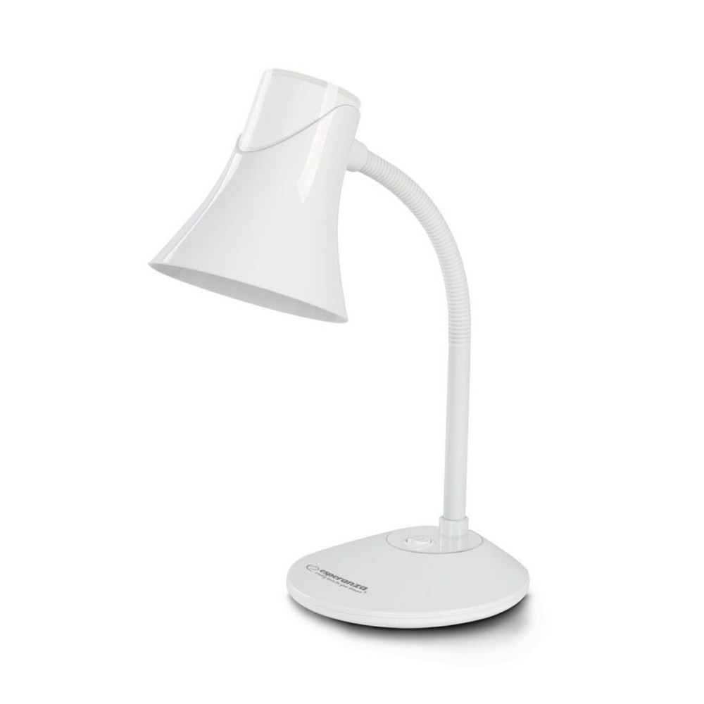 Lampada da scrivania Esperanza ELD111W Bianco Nero Plastica 12 W    