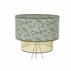 Lampada da Terra DKD Home Decor Metallo Poliestere Bianco Verde 220 V 50 W (40 x 40 x 129 cm)    