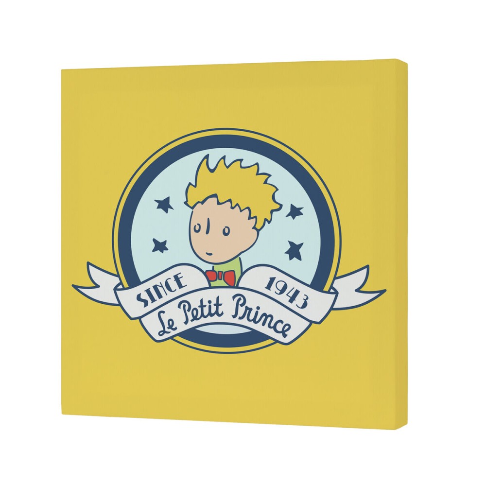 Tela HappyFriday Le Petit Prince Son avion Multicolore 27 x 27 cm    