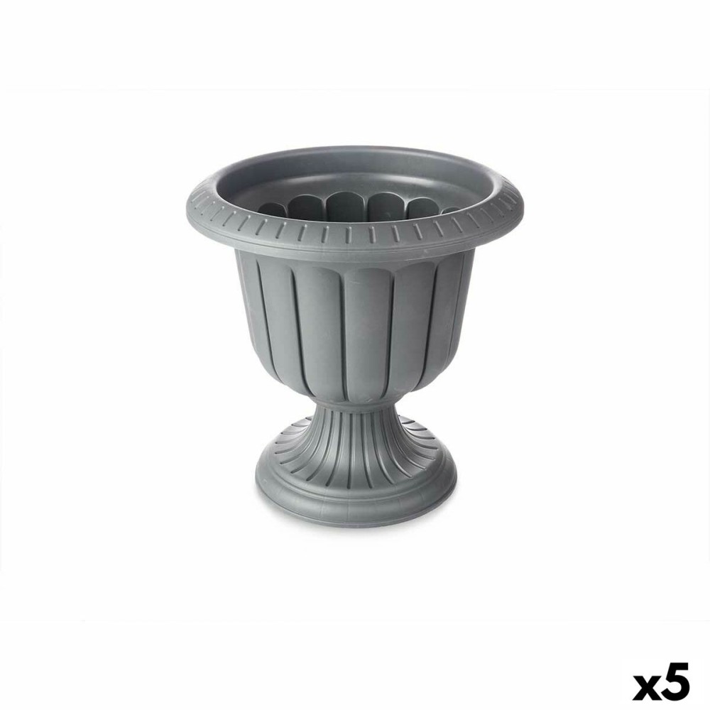 Vaso Calice Antracite Plastica 47,6 x 47 x 47,4 cm (5 Unità)    