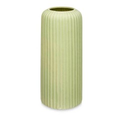 Vaso Verde Dolomite 16 x 40 x 16 cm (4 Unità) Righe    