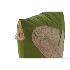 Cuscino Home ESPRIT Verde Naturale Boho 45 x 5 x 45 cm    