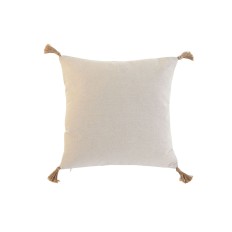 Cuscino Home ESPRIT Beige Naturale Tropicale Boho 45 x 5 x 45 cm    