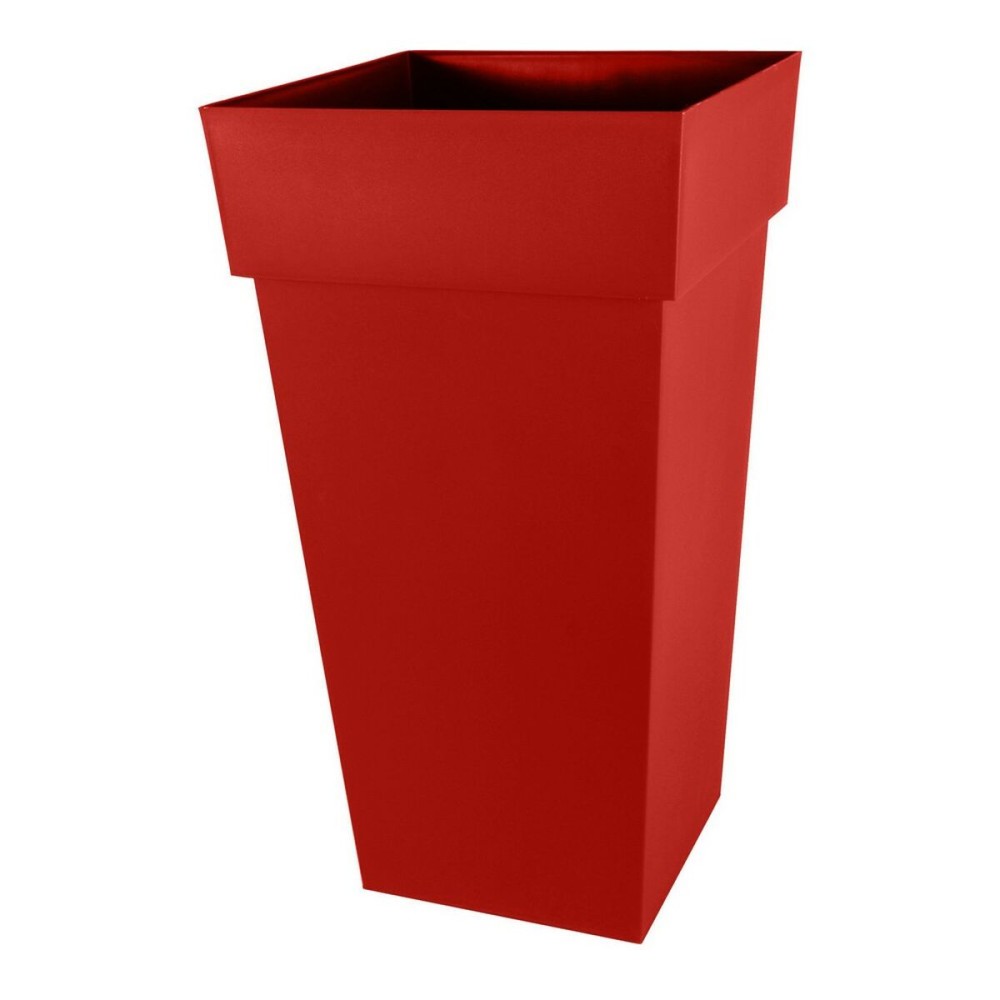 Vaso EDA Tuscany 43,3 x 43,3 x 80 cm Quadrato Rosso polipropilene    