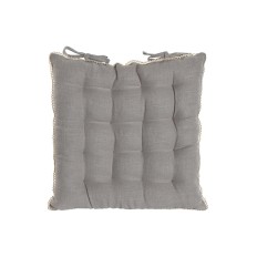 Cuscino per sedie Home ESPRIT Grigio chiaro 42 x 42 x 6 cm    