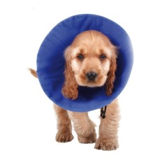 Collare elisabettiano per cani KVP EZ Soft Azzurro (18-38 cm)    