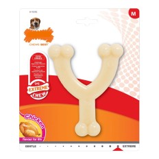 Giocattolo da mordere per cani Nylabone Extreme Chew Wishbone Taglia M Pollo Nylon    