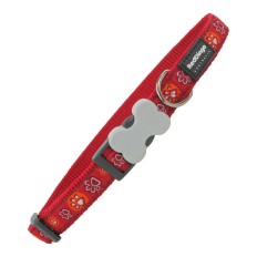 Collare per Cani Red Dingo Impronta di animale (41-63 cm) (2,5 x 41-63 cm)    