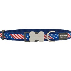 Collare per Cani Red Dingo STYLE US FLAG 41-63 cm    