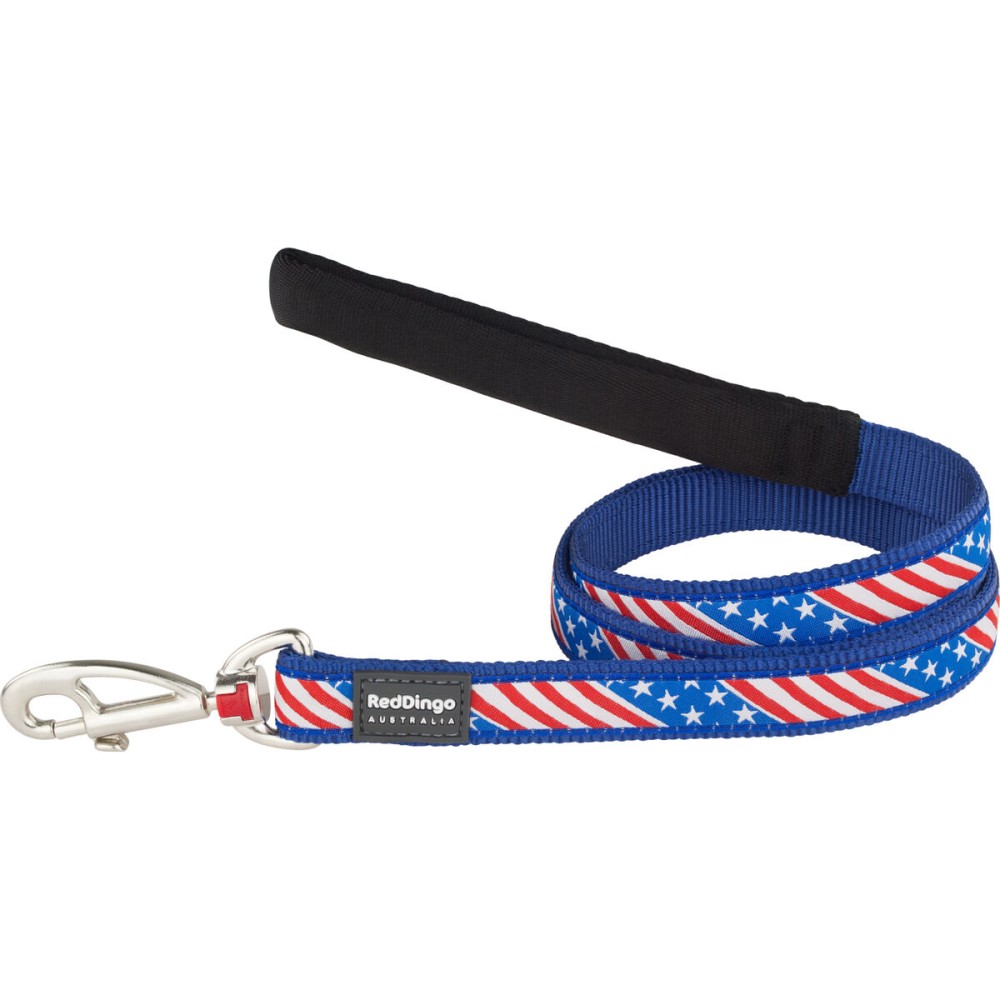 Guinzaglio per Cani Red Dingo STYLE US FLAG 15mm x 120 cm    