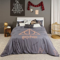 Copripiumino Harry Potter Deathly Hallows Multicolore 175 Fili 260 x 240 cm Osimano    