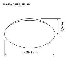 Lampadario Activejet AJE-OPERA 12W Bianco 80 12 W    