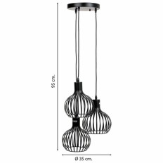 Lampadario Alexandra House Living Nero    