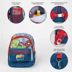 Zaino da trekking The Avengers Per bambini 25 x 27 x 16 cm Azzurro    