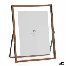 Cornice Portafoto Rame Metallo Vetro Plastica 18,5 x 1 x 23 cm (12 Unità)    