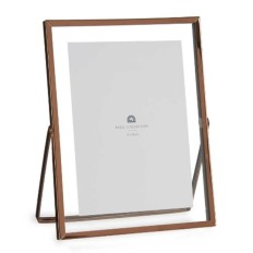 Cornice Portafoto Rame Metallo Vetro Plastica 18,5 x 1 x 23 cm (12 Unità)    