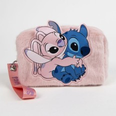 Necessaire da Viaggio Stitch Rosa 100 % poliestere 17,5 x 10 x 9 cm    