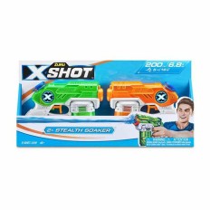 Pistola ad Acqua X-Shot Warfare Double Small Stealth 2 Pezzi 16 x 13 x 3 cm    