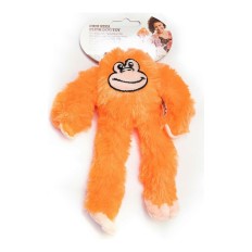 Peluche per cani Gloria Kikazaru 11 x 44 x 45 cm Scimmia Arancio    