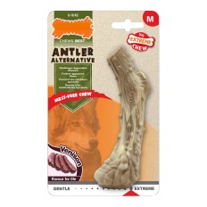 Giocattolo da mordere per cani Nylabone Dura Chew Corno Taglia M Nylon Cervo    