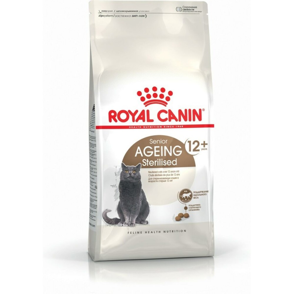 Cibo per gatti Royal Canin Senior Ageing Sterilised 12+ Anziano Pollo Mais Vegetale Uccelli 400 g    