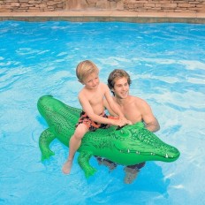 Figura Gonfiabile per Piscina Intex Coccodrillo (168 X 86 cm)    