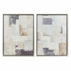 Quadro DKD Home Decor Astratto 60 x 3 x 80 cm Moderno (2 Unità)    