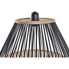 Lampadario DKD Home Decor Marrone Nero Legno Bambù 50 W 43 x 43 x 53 cm    