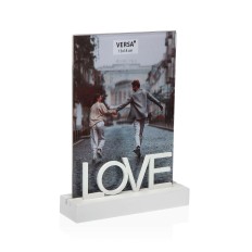 Cornice Portafoto Versa Love Legno MDF 4 x 19,5 x 14,5 cm    