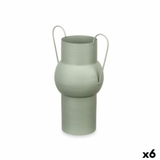 Vaso Verde Acciaio 22 x 32 x 14 cm (6 Unità)    