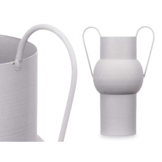 Vaso Grigio Acciaio 22 x 32 x 14 cm (6 Unità)    