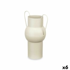 Vaso Marrone Chiaro Acciaio 22 x 32 x 14 cm (6 Unità)    