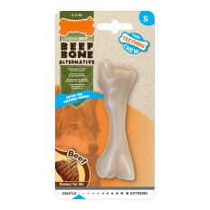 Giocattolo da mordere per cani Nylabone Beef Bone Cuccioli Taglia S Termoplastico Carne di manzo e vitello    