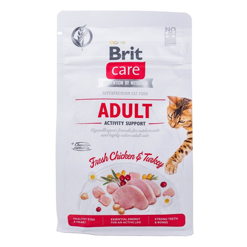 Cibo per gatti Brit Care Grain Free Activity Support Adult Adulto Pollo Tacchino 400 g    