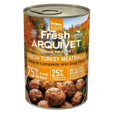 Cibo umido Arquivet Fresh Turkey Meatballs Tacchino 400 g    