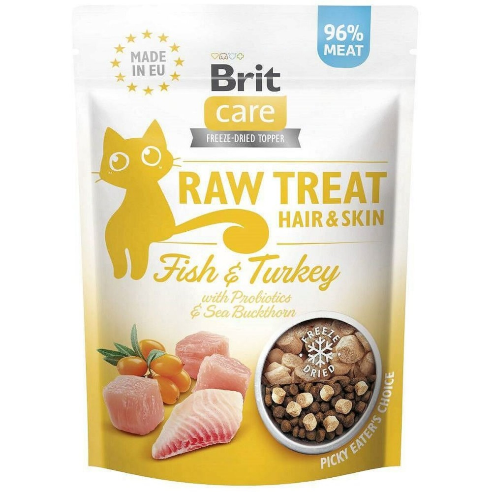 Spuntino per Cat Brit Care Raw Treat Tacchino 40 g    