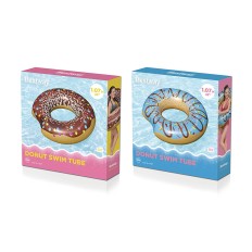 Bestway Galleggiante Gonfiabile Donut Colore Assortito D107cm +12 Anni Spiaggia e Piscina 36118    