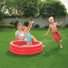 Bestway Piscina Gonfiabile Bambini 3 Anelli Eco Colori Assortiti 102x25 cm +2 Anni Giardino 51024    