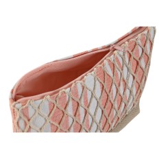 Necessaire da Viaggio Home ESPRIT Grigio Corallo 25 x 7 x 15 cm (2 Unità)    