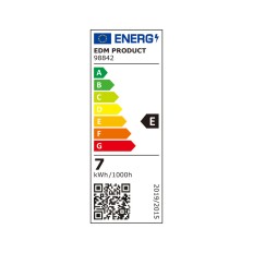 Lampadina LED EDM 98842 E 60 W E14 800 lm Tubolare (3200 K)    