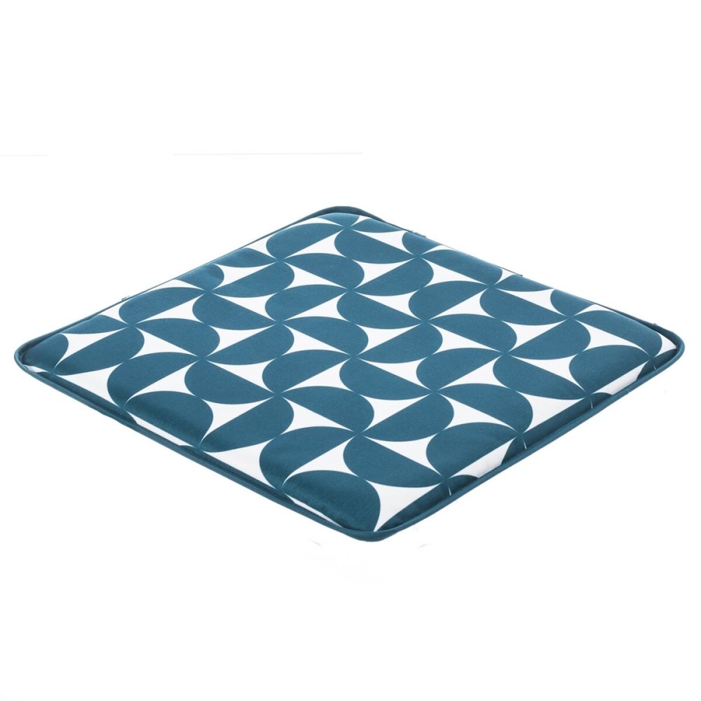 Cuscino per sedie Amalfi 38 x 38 x 2,5 cm Blu cobalto    