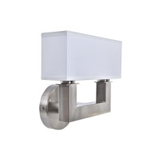 Lampada da Parete DKD Home Decor Argentato Metallo Poliestere Bianco 220 V 40 W (25 x 14 x 24 cm)    