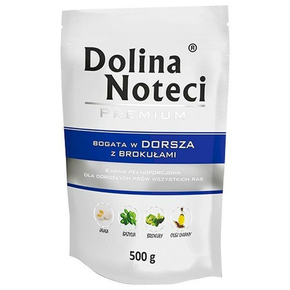 Cibo umido Dolina Noteci Premium Carne di vitello Baccalà Maiale Broccoli 500 g    