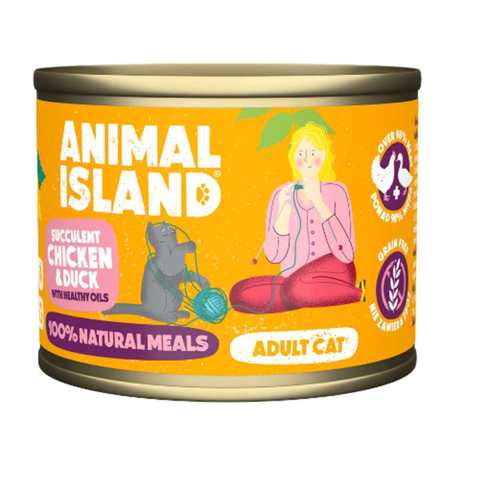 Cibo per gatti ANIMAL ISLAND Adult cat Tacchino 200 g    