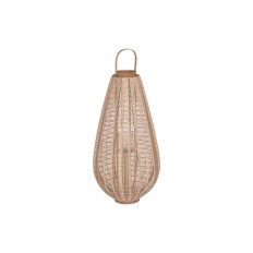 Portacandele Home ESPRIT Marrone Naturale Legno Cristallo 45 x 45 x 85 cm    