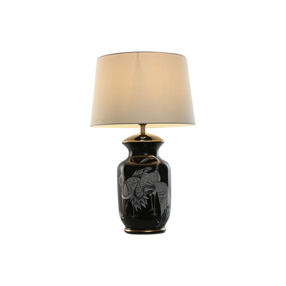 Lampada da tavolo Home ESPRIT Nero Dorato Ceramica 50 W 220 V 40 x 40 x 70 cm    