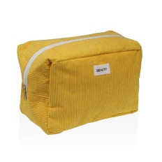 Necessaire da Viaggio Versa Corduroy Giallo 12 x 16 x 24 cm    