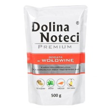 Cibo umido Dolina Noteci Premium Carne di vitello Maiale 500 L 500 g    