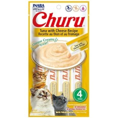 Spuntino per Cat Inaba EU112 Tonno Formaggio Pesce 4 x 14 g    