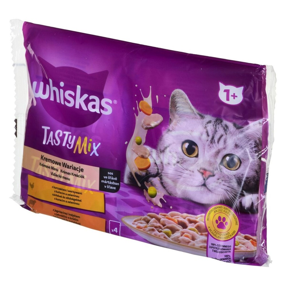 Cibo per gatti Whiskas Tasty Mix Pollo Tacchino Agnello Vegetale    